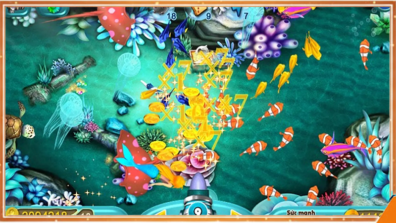 Điều chỉnh mức đạn phù hợp từng mục tiêu khi chơi bắn cá Đại Dương