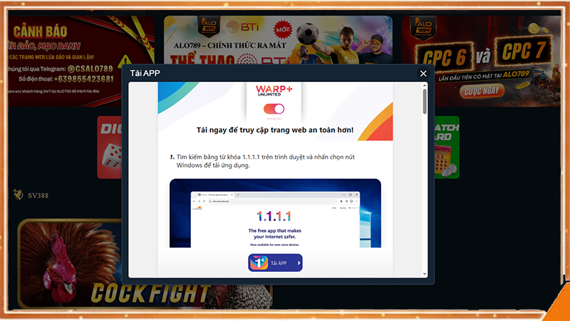 Dùng VPN hoặc VPS để đăng nhập vào ALO789 khi bị chặn