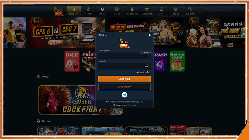 Hướng dẫn đăng nhập ALO789 trên nền tảng chính chủ