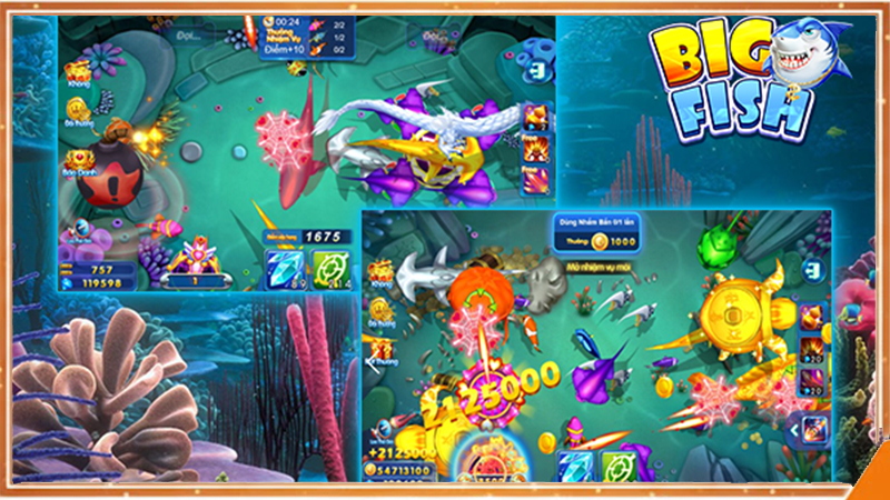 Trải nghiệm săn cá H5 với mục tiêu đa dạng và nhịp bắn ổn định